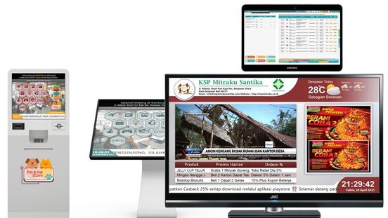 harga aplikasi ekiosk dds antrean running text